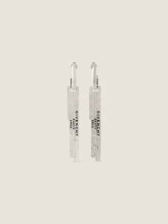 Givenchy Tape Earrings in Metal and Enamel Givenchy Tape Earrings in Metal and Enamel