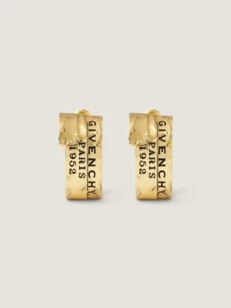 Givenchy Tape Earrings in Metal and Enamel Givenchy Tape Earrings in Metal and Enamel