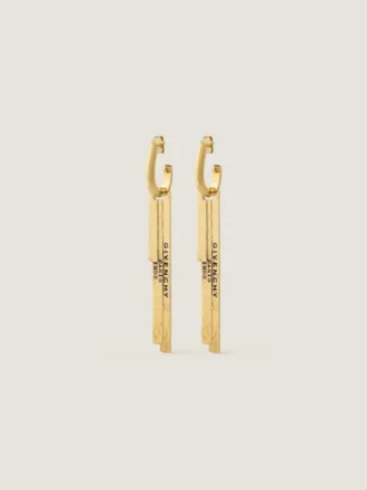 Givenchy Tape Earrings in Metal and Enamel Givenchy Tape Earrings in Metal and Enamel