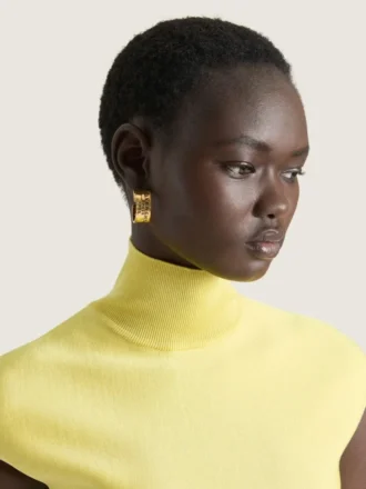 Givenchy Tape Earrings in Metal and Enamel Givenchy Tape Earrings in Metal and Enamel