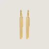 Givenchy Tape Earrings in Metal and Enamel