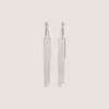 Givenchy Tape Earrings in Metal and Enamel
