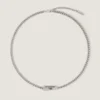 Givenchy Tape Necklace in Metal and Enamel