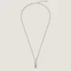 Givenchy Tape Necklace in Metal and Enamel Givenchy Tape Necklace in Metal and Enamel