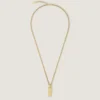 Givenchy Tape Necklace in Metal and Enamel Givenchy Tape Necklace in Metal and Enamel