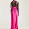 Halterneck Draped Dress in Jersey Halterneck Draped Dress in Jersey
