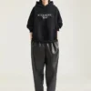 Hoodie Sweatshirt in Fleece with Givenchy Tape Print Hoodie Sweatshirt in Fleece with Givenchy Tape Print