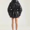 Hourglass Bomber with Zipped Shawl Collar in Leather
