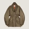 Hourglass Bomber with Zipped Shawl Collar in Nylon Hourglass Bomber with Zipped Shawl Collar in Nylon