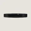 Label Belt in Box Leather