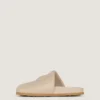 Label Flat Mules in Nappa Leather Label Flat Mules in Nappa Leather