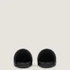 Label Flat Mules in Nappa Leather Label Flat Mules in Nappa Leather