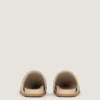 Label Flat Mules in Nappa Leather Label Flat Mules in Nappa Leather