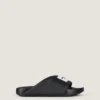 Label Flat Mules in Rubber