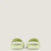 Label Flat Mules in Rubber