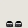 Label Flat Mules in Rubber