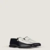 Label Loafers in Leather and Canvas Label Loafers in Leather and Canvas