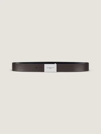 Label Reversible Belt in Leather