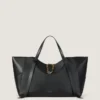 Large the Snatch Bag in Grained Leather Large the Snatch Bag in Grained Leather