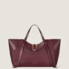 Large the Snatch Bag in Grained Leather Large the Snatch Bag in Grained Leather