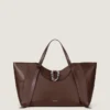 Large the Snatch Bag in Grained Leather Large the Snatch Bag in Grained Leather