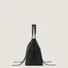 Large the Snatch Bag in Grained Leather Large the Snatch Bag in Grained Leather