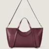Large the Snatch Bag in Grained Leather Large the Snatch Bag in Grained Leather