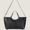 Large the Snatch Bag in Grained Leather Large the Snatch Bag in Grained Leather