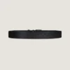 Long Belt in Grained Leather