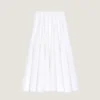 Long Circular Skirt in Poplin Long Circular Skirt in Poplin