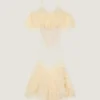 Long Ruffled Dress in Ultra-Fine Knit Long Ruffled Dress in Ultra-Fine Knit