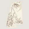 Long Skirt in Satin with Bow and Embroideries Long Skirt in Satin with Bow and Embroideries
