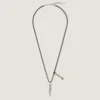 Lucky Charms Necklace in Leather and Metal Lucky Charms Necklace in Leather and Metal