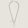 Lucky Charms Necklace in Leather and Metal Lucky Charms Necklace in Leather and Metal