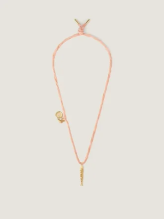 Lucky Charms Necklace in Silk and Metal