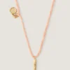 Lucky Charms Necklace in Silk and Metal Lucky Charms Necklace in Silk and Metal