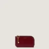 Lucky Charms Zipped Card Holder in Box Leather