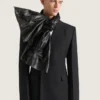 Maxi Bow Scarf in Leather Maxi Bow Scarf in Leather