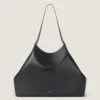 Medium Facet Tote Bag in Grained Leather Medium Facet Tote Bag in Grained Leather