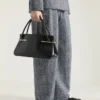 Medium Pinch Bag in Leather Medium Pinch Bag in Leather