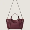 Medium the Snatch Bag in Grained Leather Medium the Snatch Bag in Grained Leather
