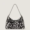 Medium Voyou Bag in Pony Effect Leather with Animal Print Medium Voyou Bag in Pony Effect Leather with Animal Print