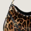 Medium Voyou Bag in Pony Effect Leather with Leopard Pattern Medium Voyou Bag in Pony Effect Leather with Leopard Pattern