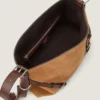 Medium Voyou Bag in Suede and Leather Medium Voyou Bag in Suede and Leather