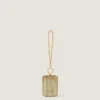 Micro Evening Clutch in Metal with Crystal Jewel Micro Evening Clutch in Metal with Crystal Jewel