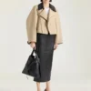Midi Kickback Skirt in Nappa Leather Midi Kickback Skirt in Nappa Leather
