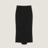 Midi Kickback Skirt in Wool Midi Kickback Skirt in Wool