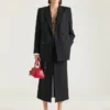 Midi Pants Skirt in Wool and Mohair Midi Pants Skirt in Wool and Mohair