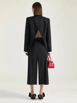 Midi Pants Skirt in Wool and Mohair Midi Pants Skirt in Wool and Mohair