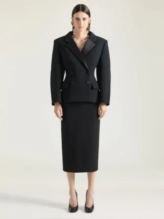 Midi Pencil Skirt in Wool Midi Pencil Skirt in Wool